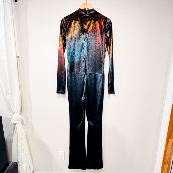 STELLA MCCARTNEY Green velvet jumpsuit with face - Picture 9 of 10